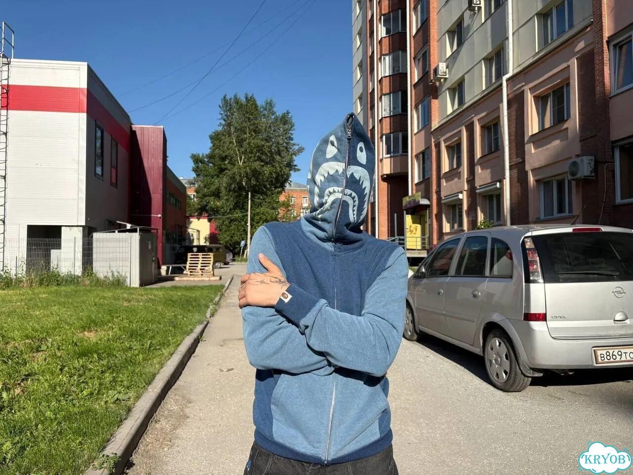 Bape Indigo Худи фото 2