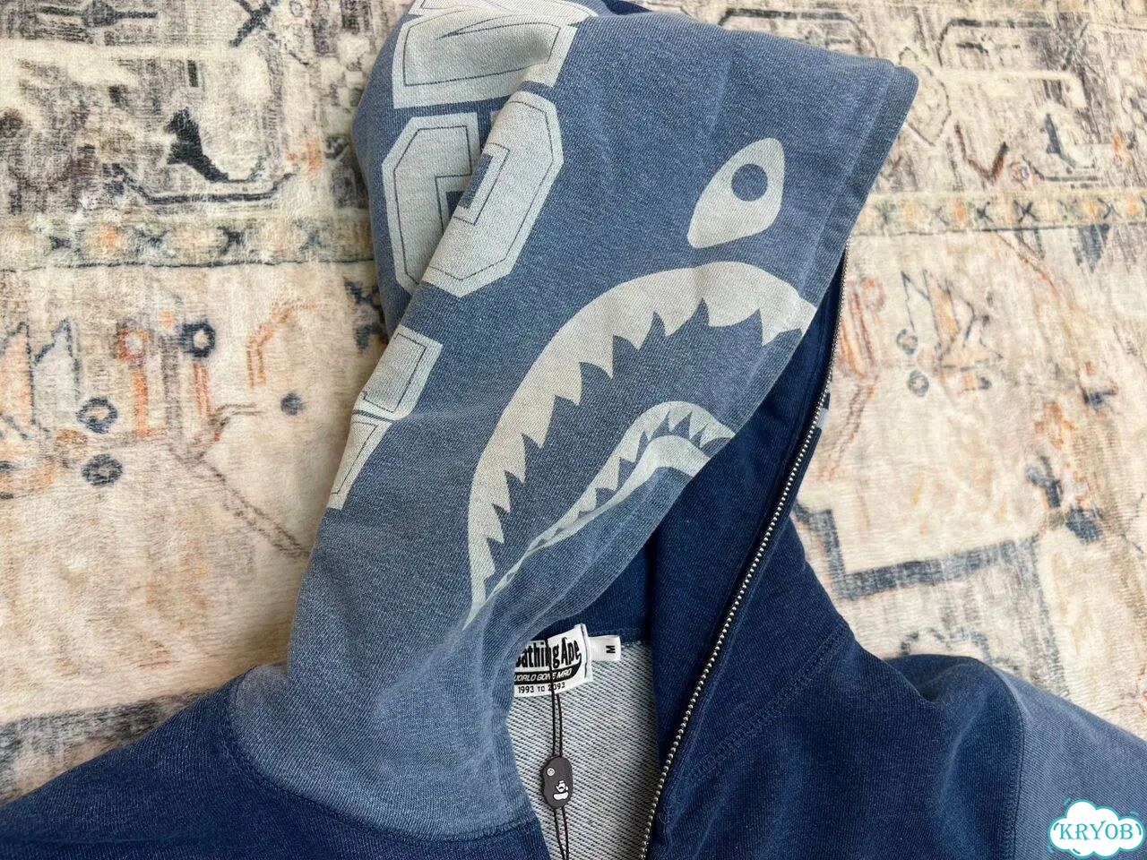 Bape Indigo Худи фото 7