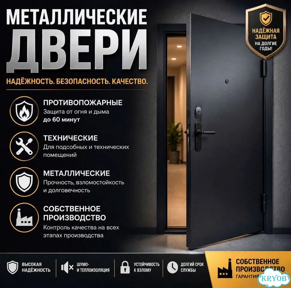 Пожарные металлические двери фото 1