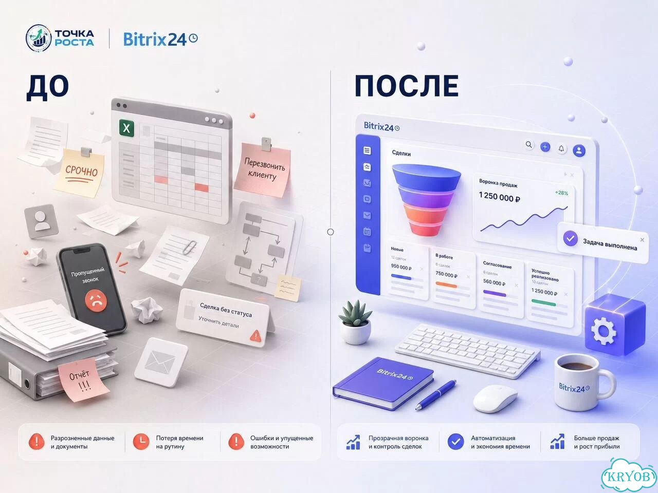Битрикс24 / Bitrxi24 - Внедрение / Сопровождение фото 2