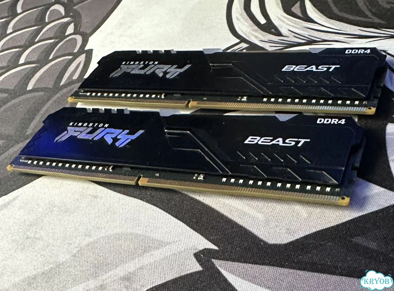 Оперативная память Kingston Fury beast ddr4 16gb фото 3