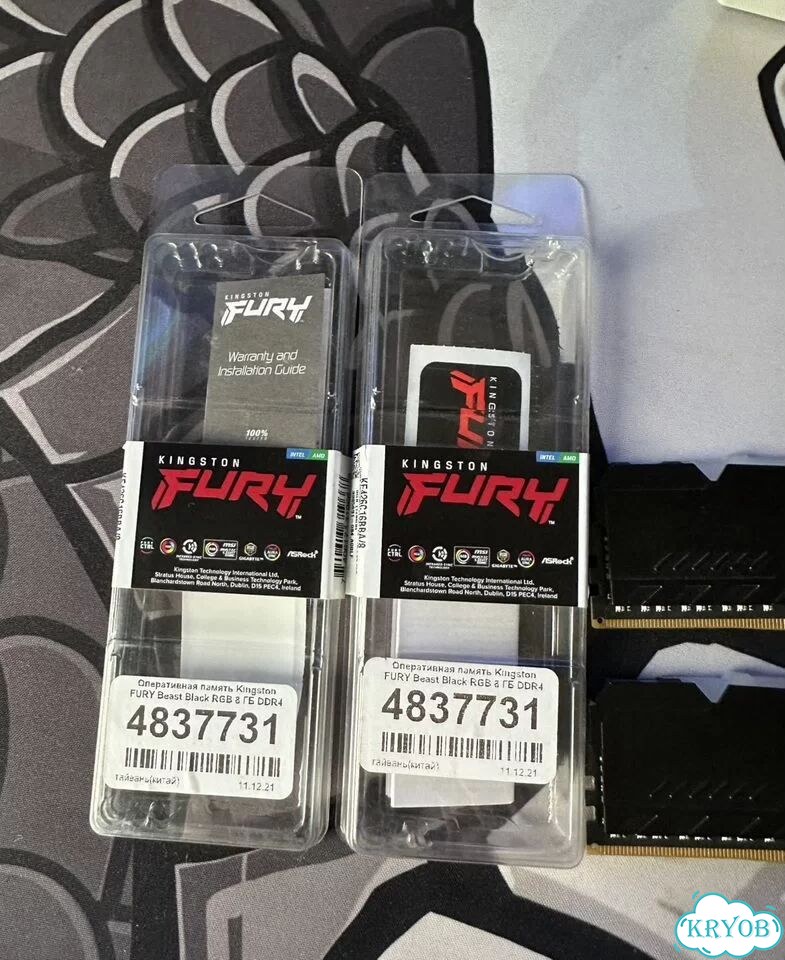Оперативная память Kingston Fury beast ddr4 16gb фото 5