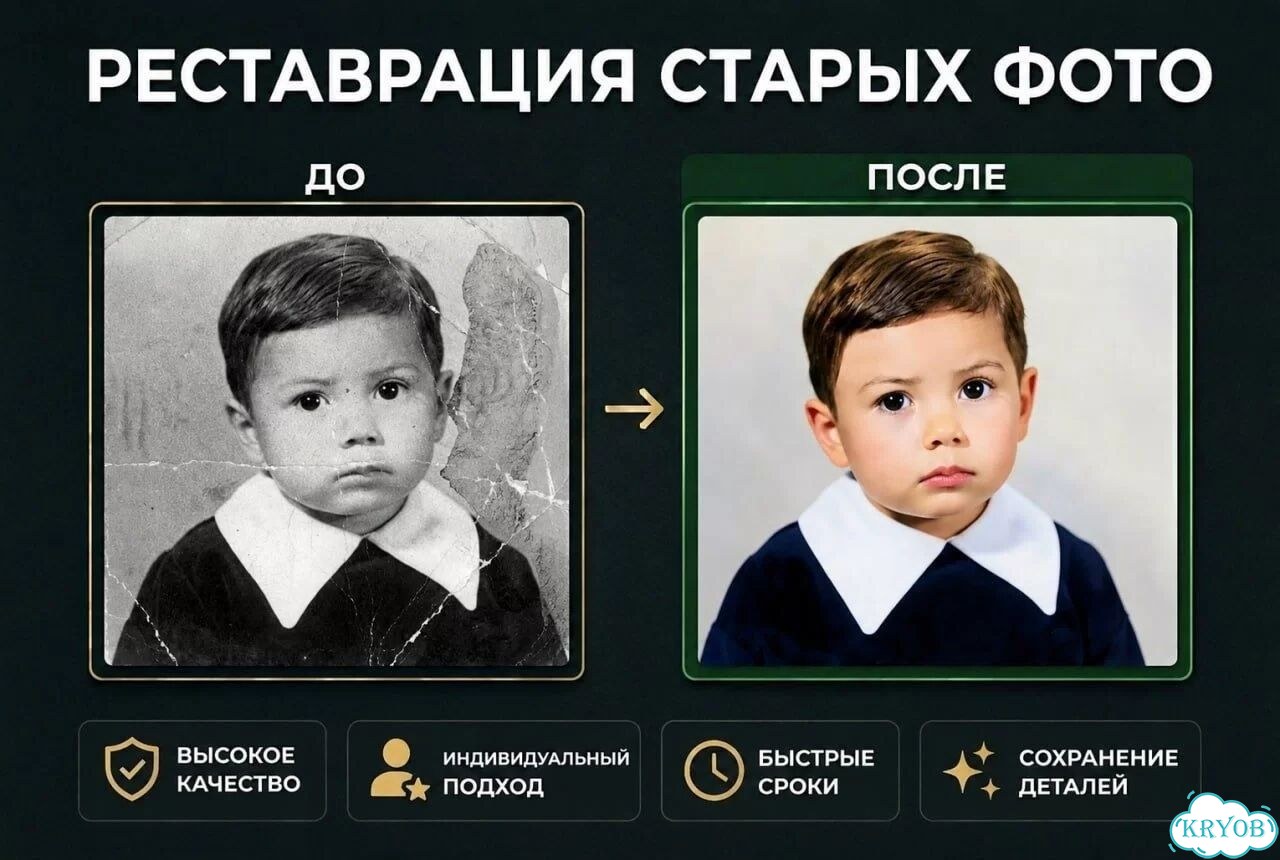 Реставрация старых фотографий фото 1