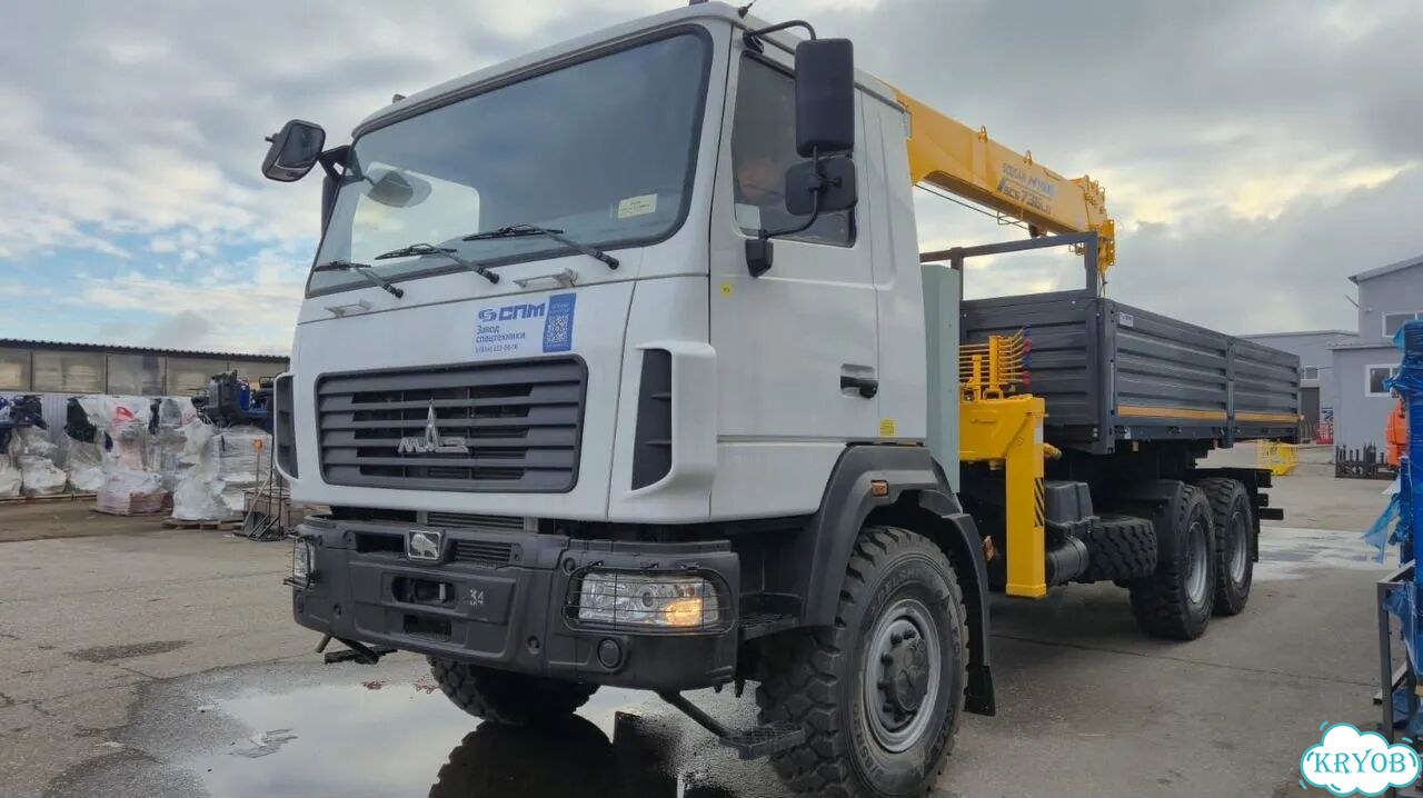 Бортовой грузовик СПМ на МАЗ 630226-5575-060 с КМУ Soosan, 2025 фото 1