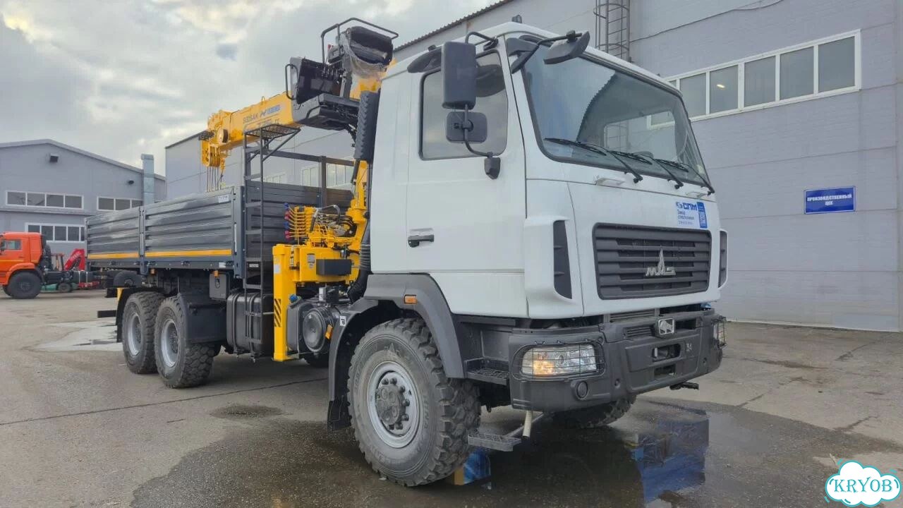 Бортовой грузовик СПМ на МАЗ 630226-5575-060 с КМУ Soosan, 2025 фото 2