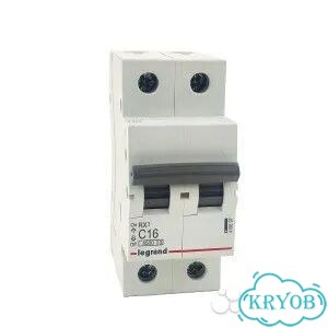 Автомат Legrand RX3 2P C16A 4.5кА фото 1