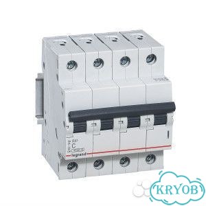 Автомат Legrand RX3 4P C50A 4.5кА фото 1