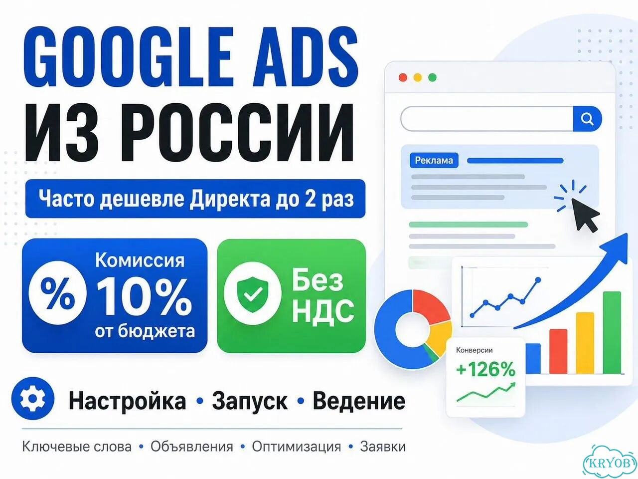 Настройка Google Ads из России Без НДС фото 1