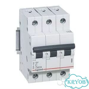 Автомат Legrand RX3 3P C40A 4.5кА фото 1