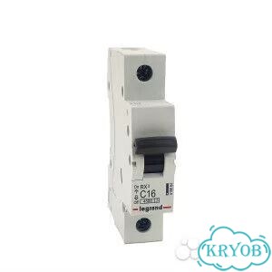 Автомат Legrand RX3 1P C16A 4.5кА фото 1