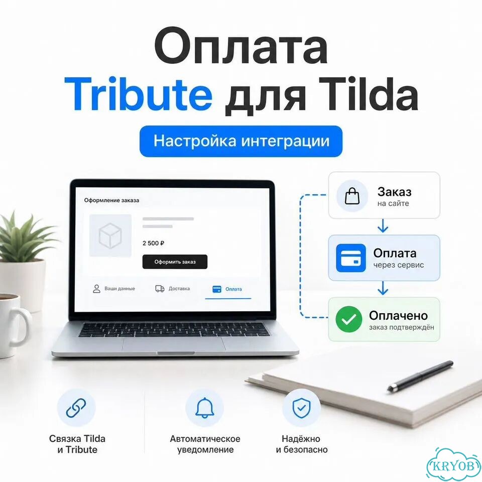 Подключу оплату Tribute к сайту на Tilda фото 1