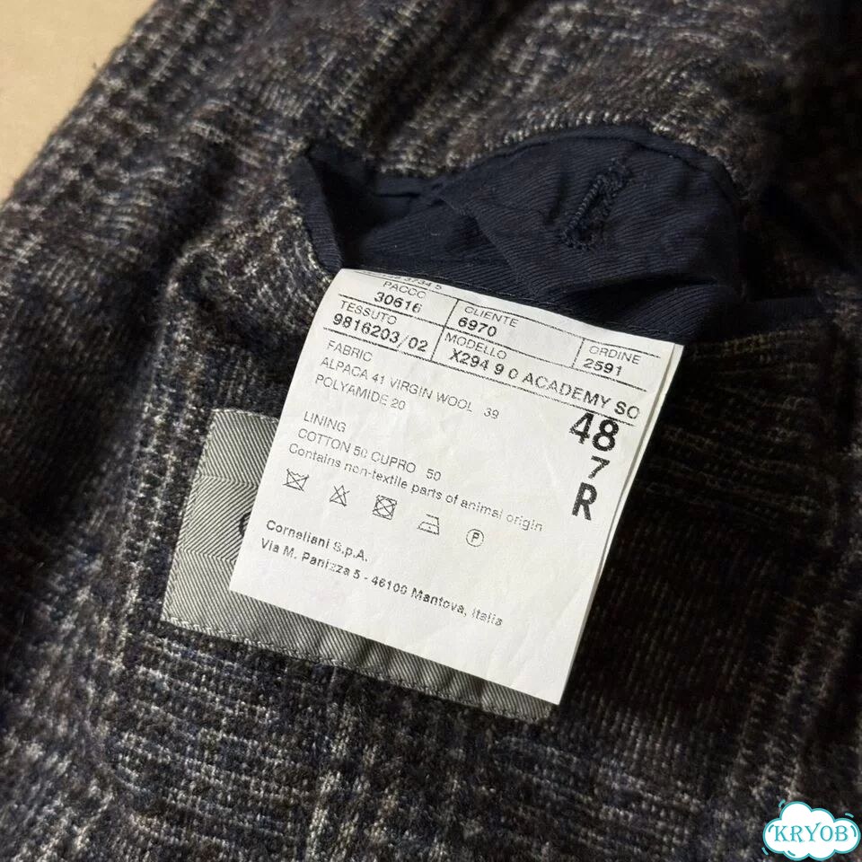 Corneliani Шерсть/Альпака Пиджак Оригинал Италия фото 8