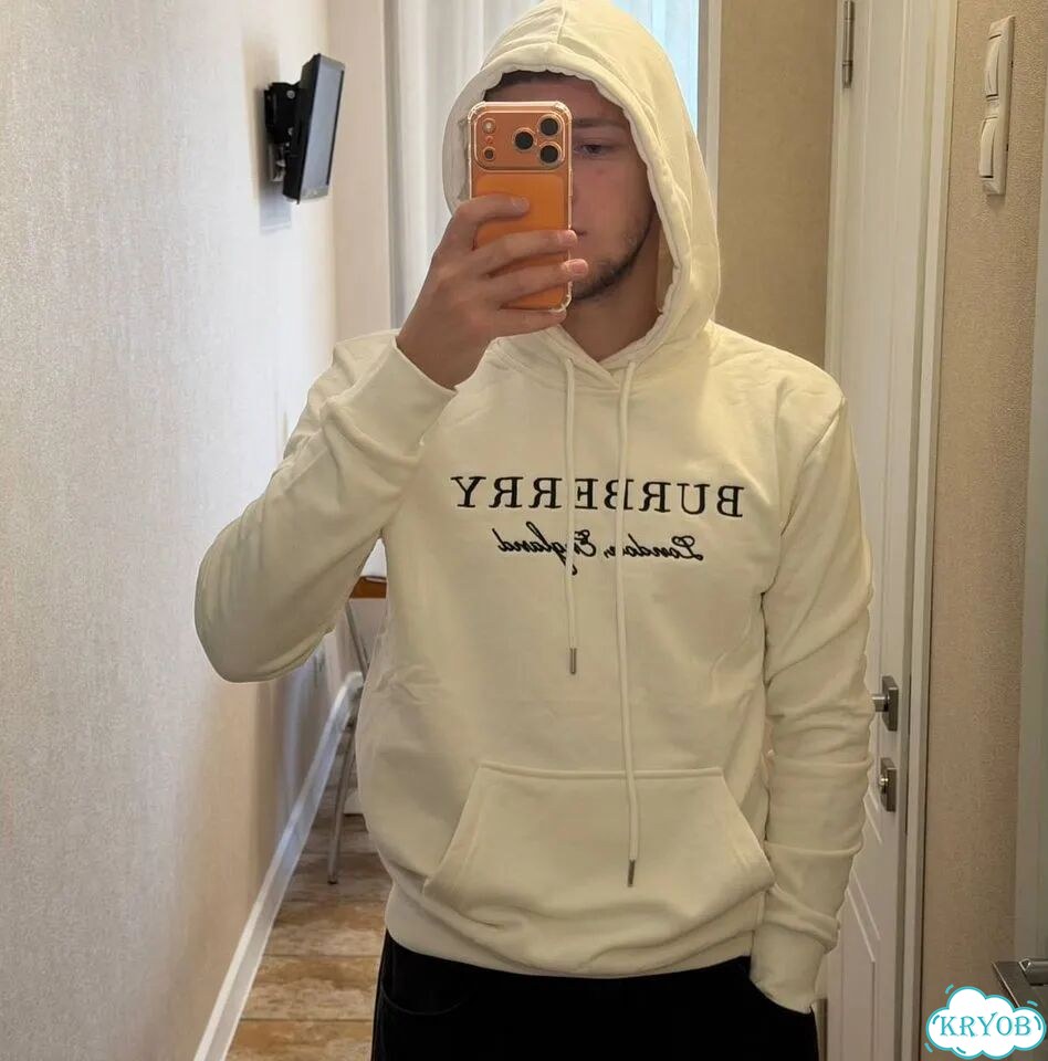 Худи Burberry с логотипом фото 2
