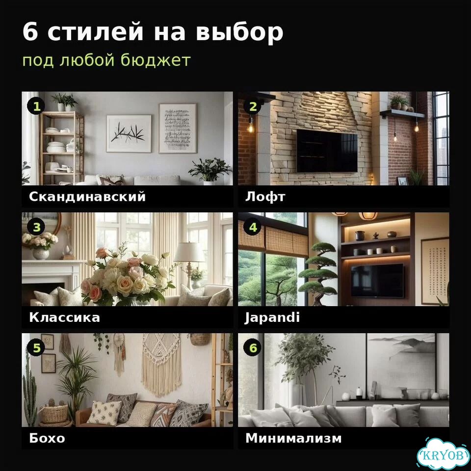 AI-дизайн интерьера + подбор мебели и материалов фото 3
