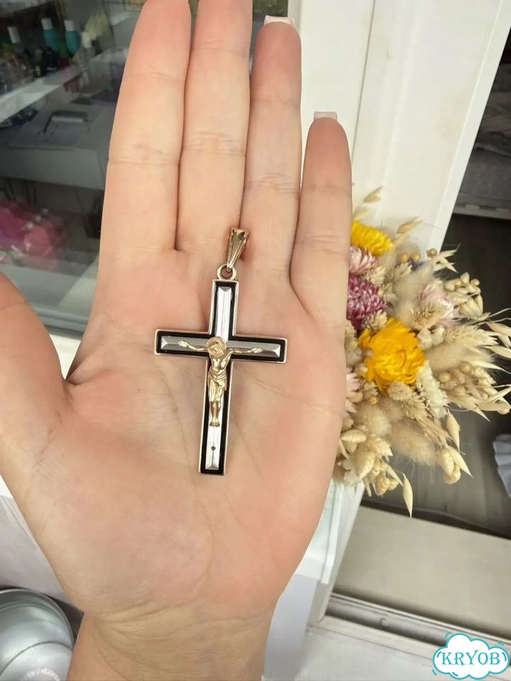 Крест золотой 585 фото 2