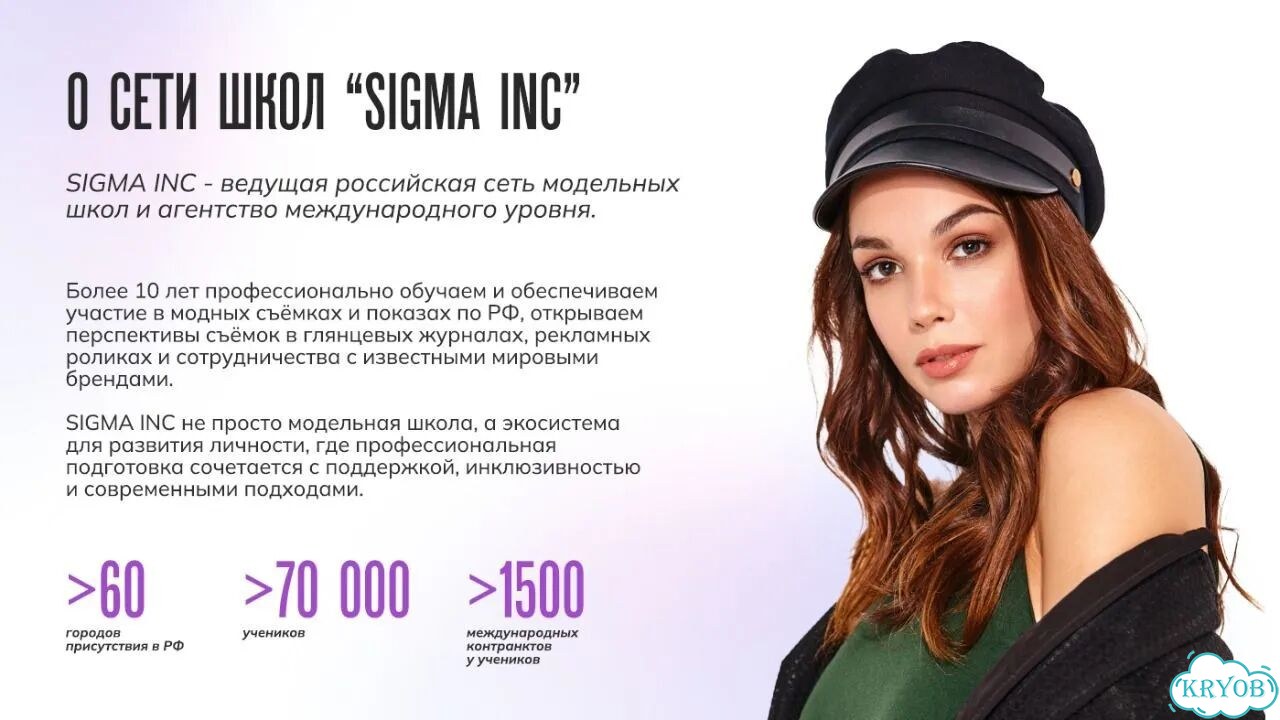 Франшиза модельной школы Sigma inc фото 2