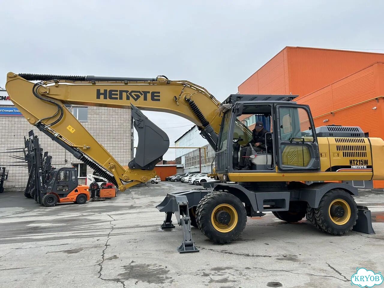 Колёсный экскаватор HENGTE HT215W, 2026 фото 3