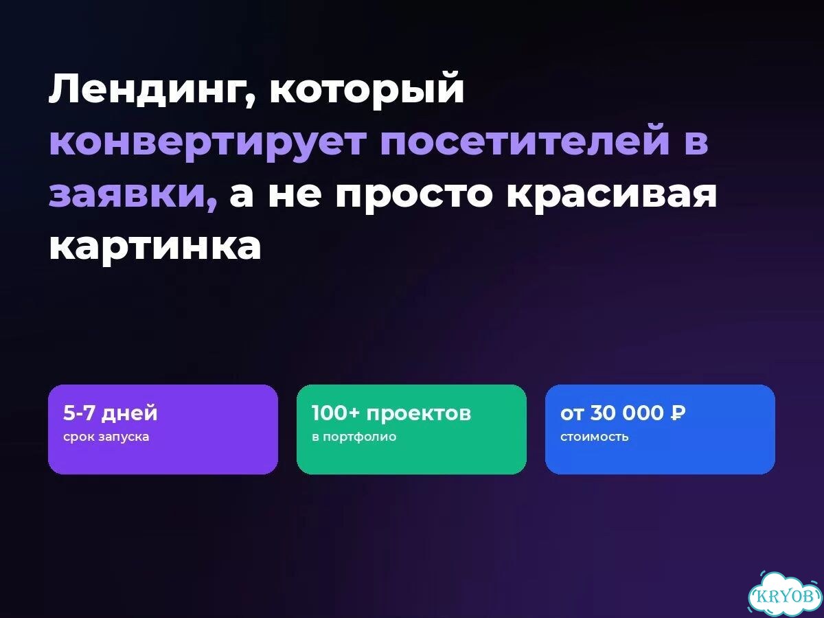 Разработка сайта-лендинга под ключ фото 1