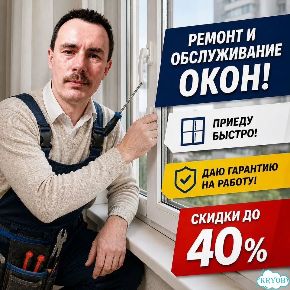 Ремонт и обслуживание окон фото 1