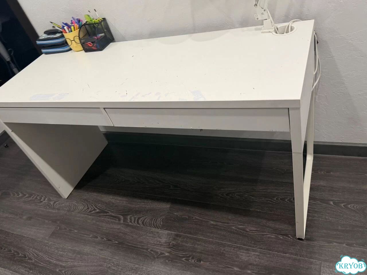 Письменный стол IKEA белый фото 7