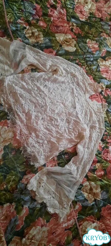 Топы блузки кружево фото 1