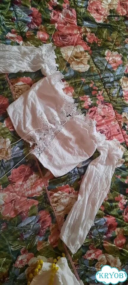 Топы блузки кружево фото 3