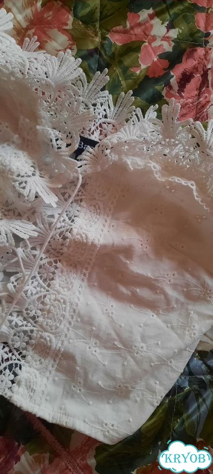 Топы блузки кружево фото 6