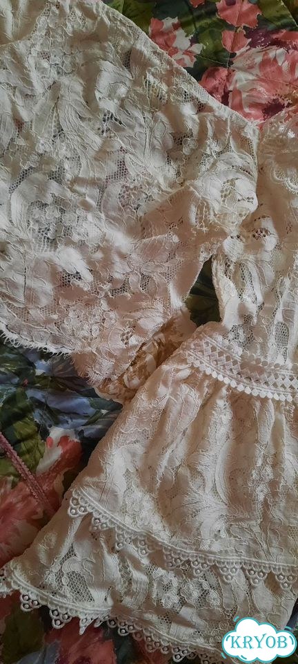 Топы блузки кружево фото 7