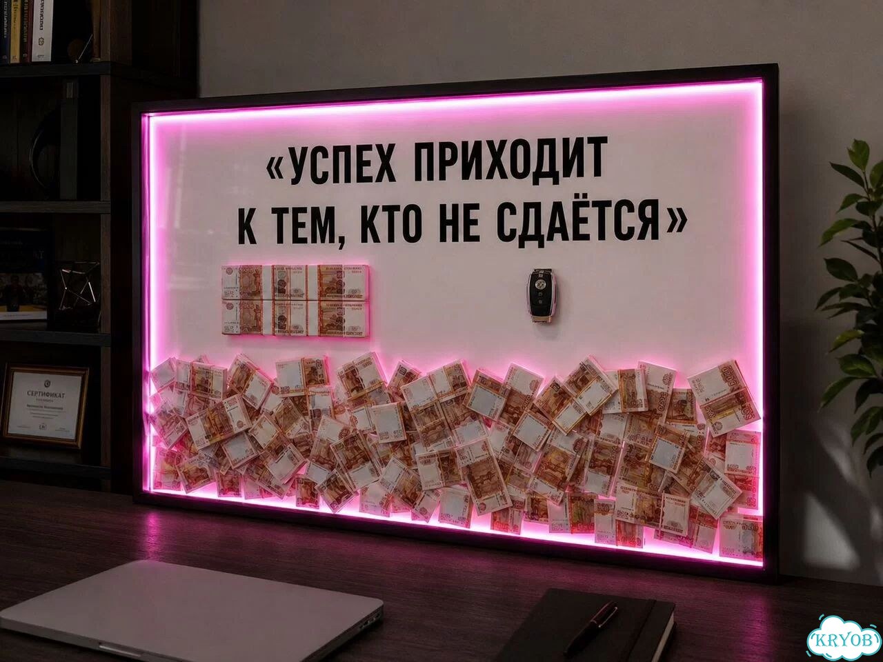 Картина с подсветкой LED на стену подарок на заказ фото 1