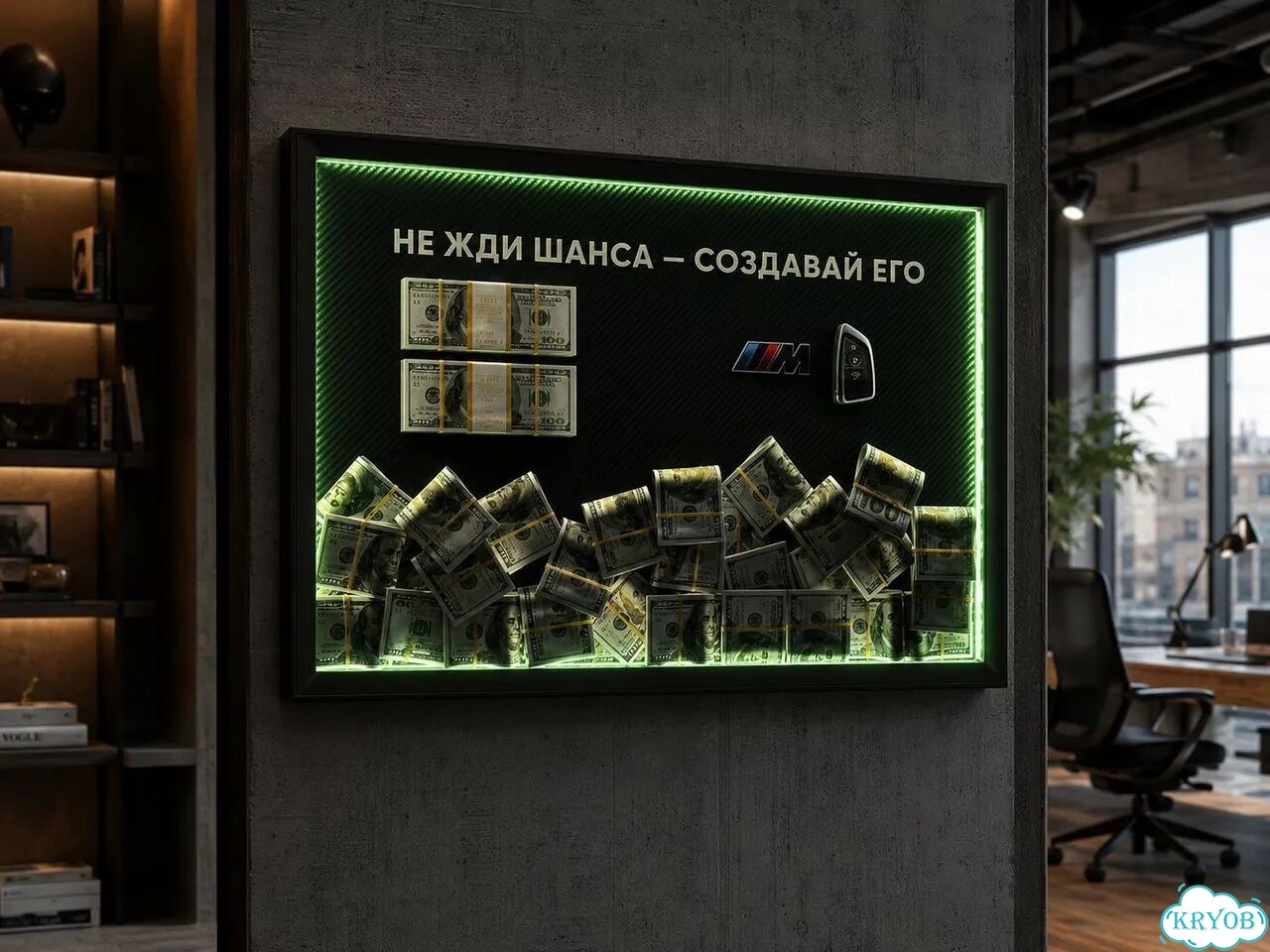 Картина с подсветкой LED на стену подарок на заказ фото 4