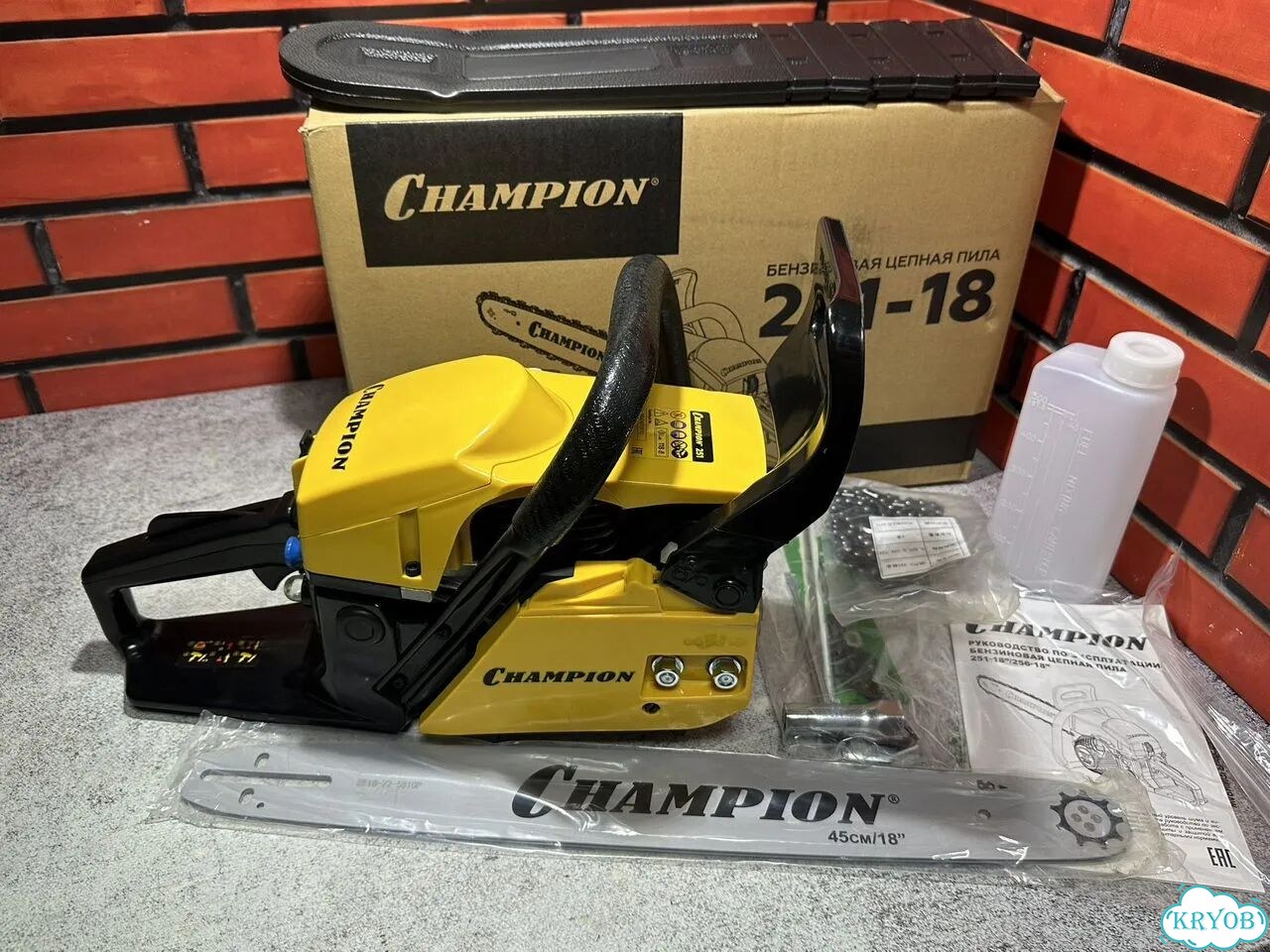 Бензопила Champion 251-18 фото 1