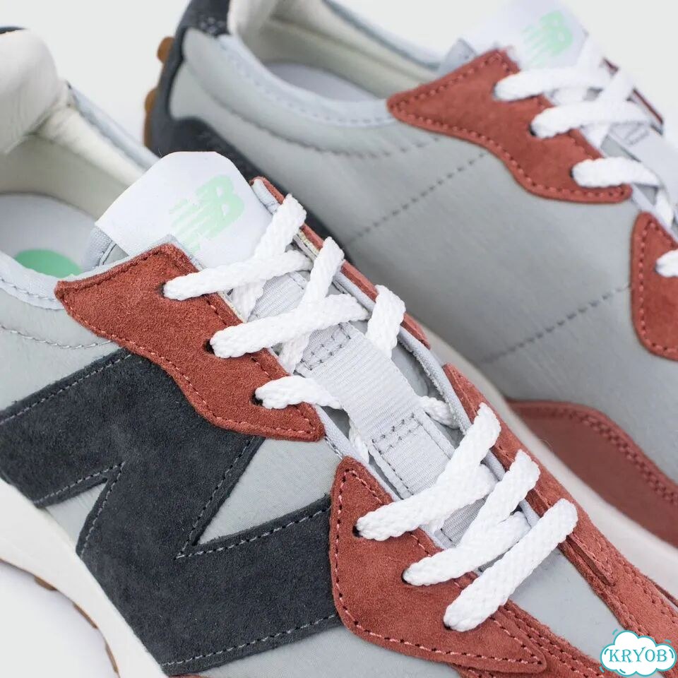 Кроссовки New Balance 327 Brown / Grey фото 5