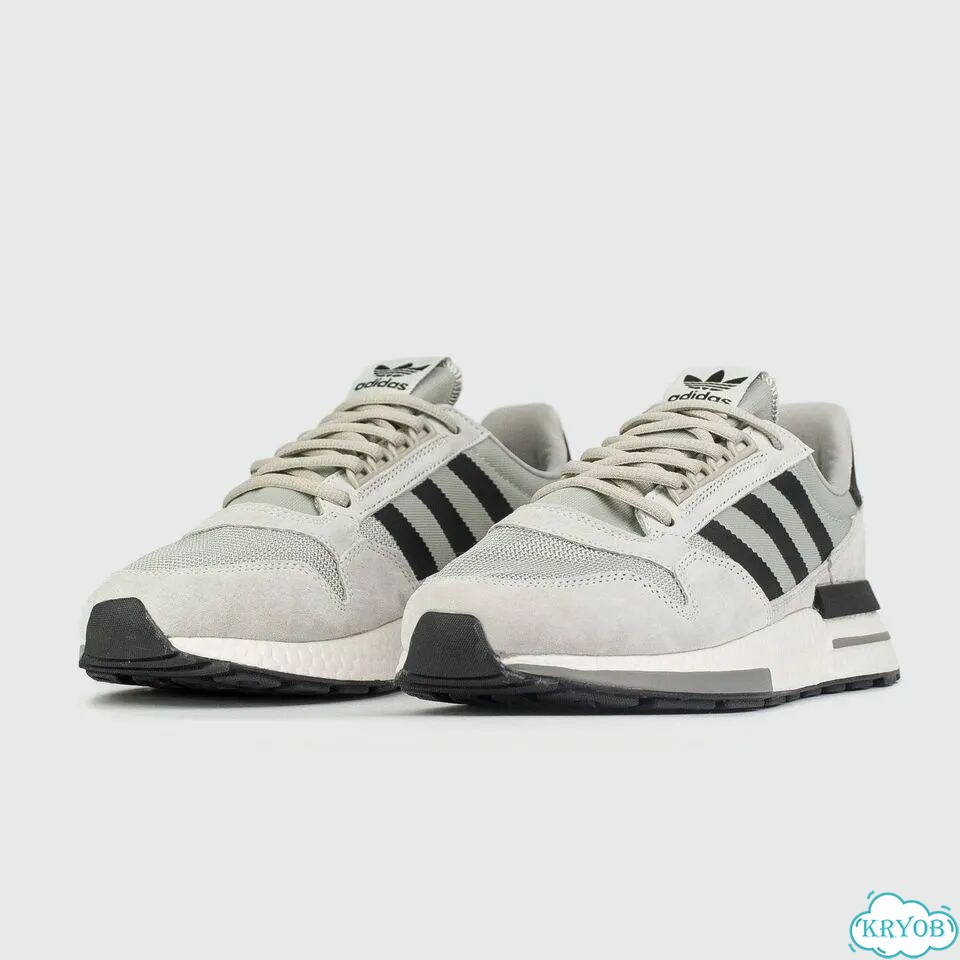 Кроссовки Adidas ZX 500 Boost Wmns Grey / Black Str./ White фото 2