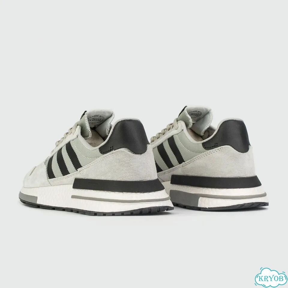 Кроссовки Adidas ZX 500 Boost Wmns Grey / Black Str./ White фото 3