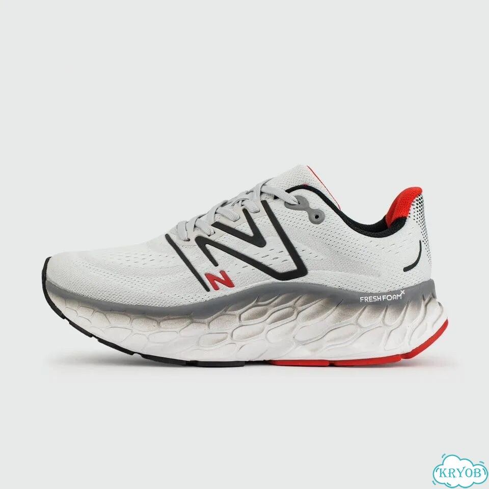 Кроссовки New Balance Fresh Foam x More V4 Grey Red фото 1