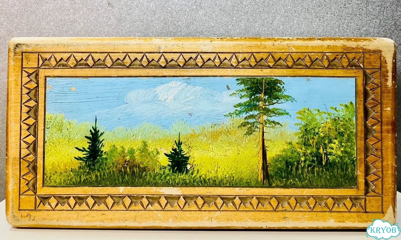 Шкатулка деревянная СССР фото 5