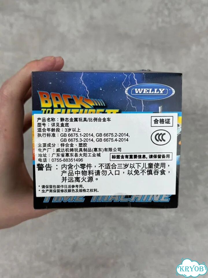 Модель DeLorean Welly 1:24 Назад в будущее новая фото 3