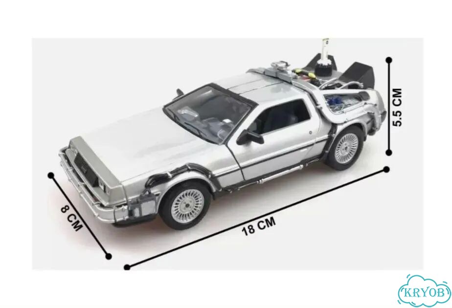 Модель DeLorean Welly 1:24 Назад в будущее новая фото 5