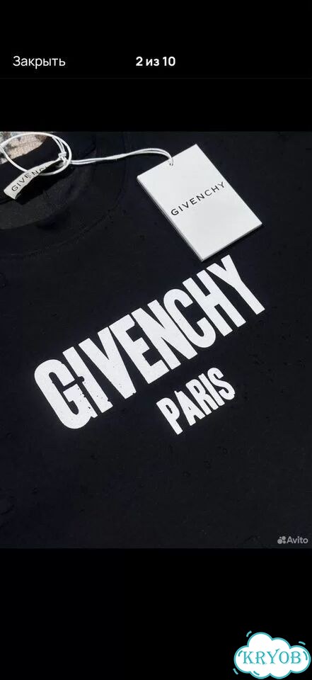 Футболка givenchy дистресед фото 2