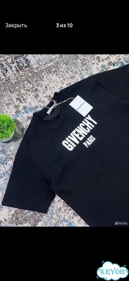 Футболка givenchy дистресед фото 3