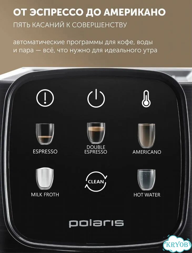 Кофеварка Polaris Adore Crema PCM 1551E фото 8