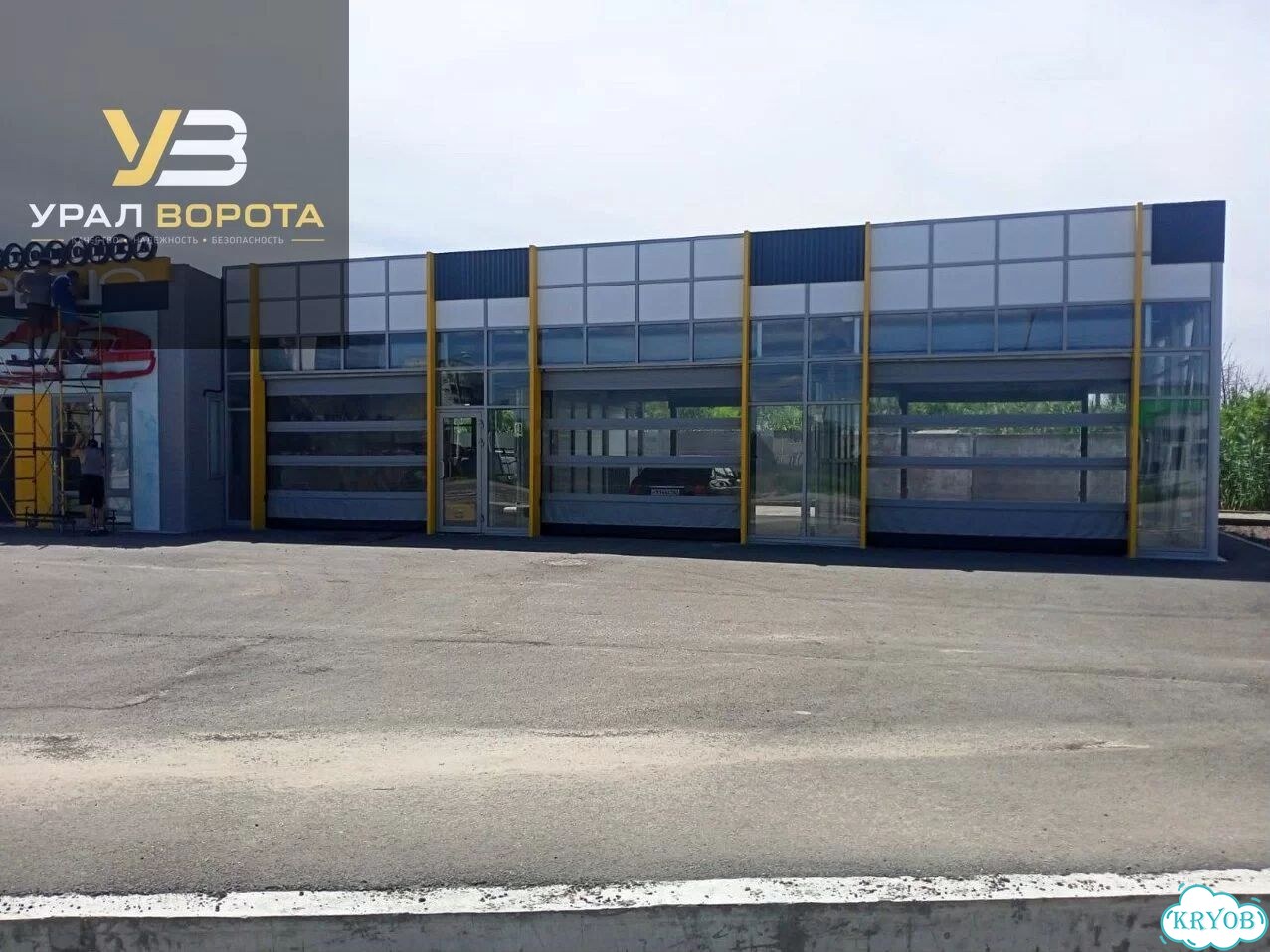 Автоматические ворота пвх для частных объектов фото 3