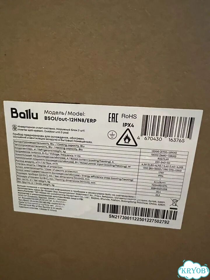 Кондиционер инверторный Ballu 12 Odyssey Pro фото 4