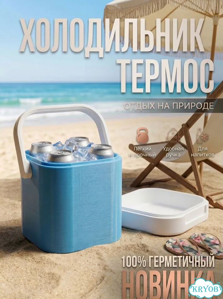 Термосумка холодильник под 4 банки с напитками фото 2