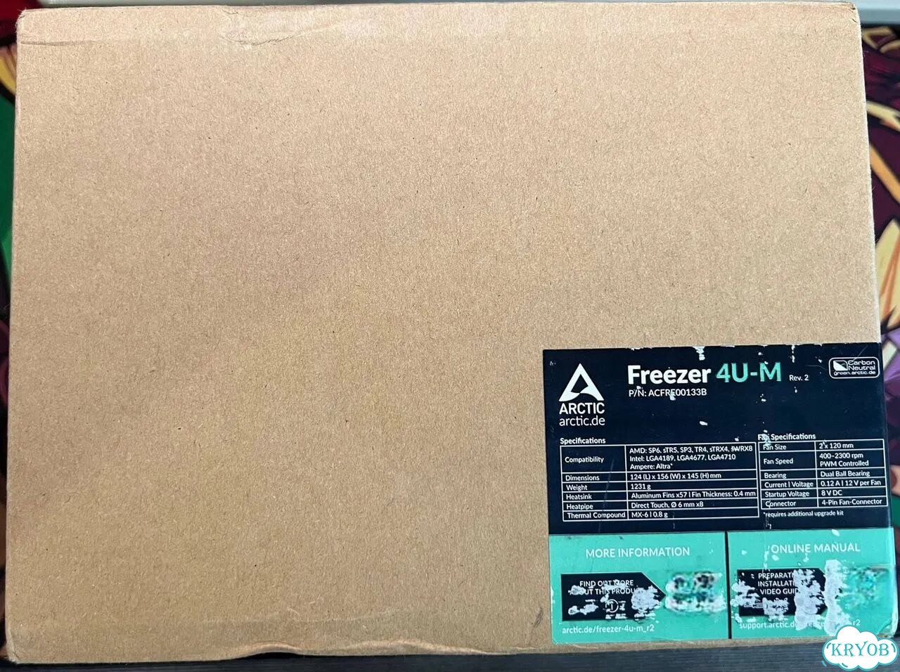 Кулер Arctic Freezer 4U-M LGA4189, LGA4677, SP3 фото 1