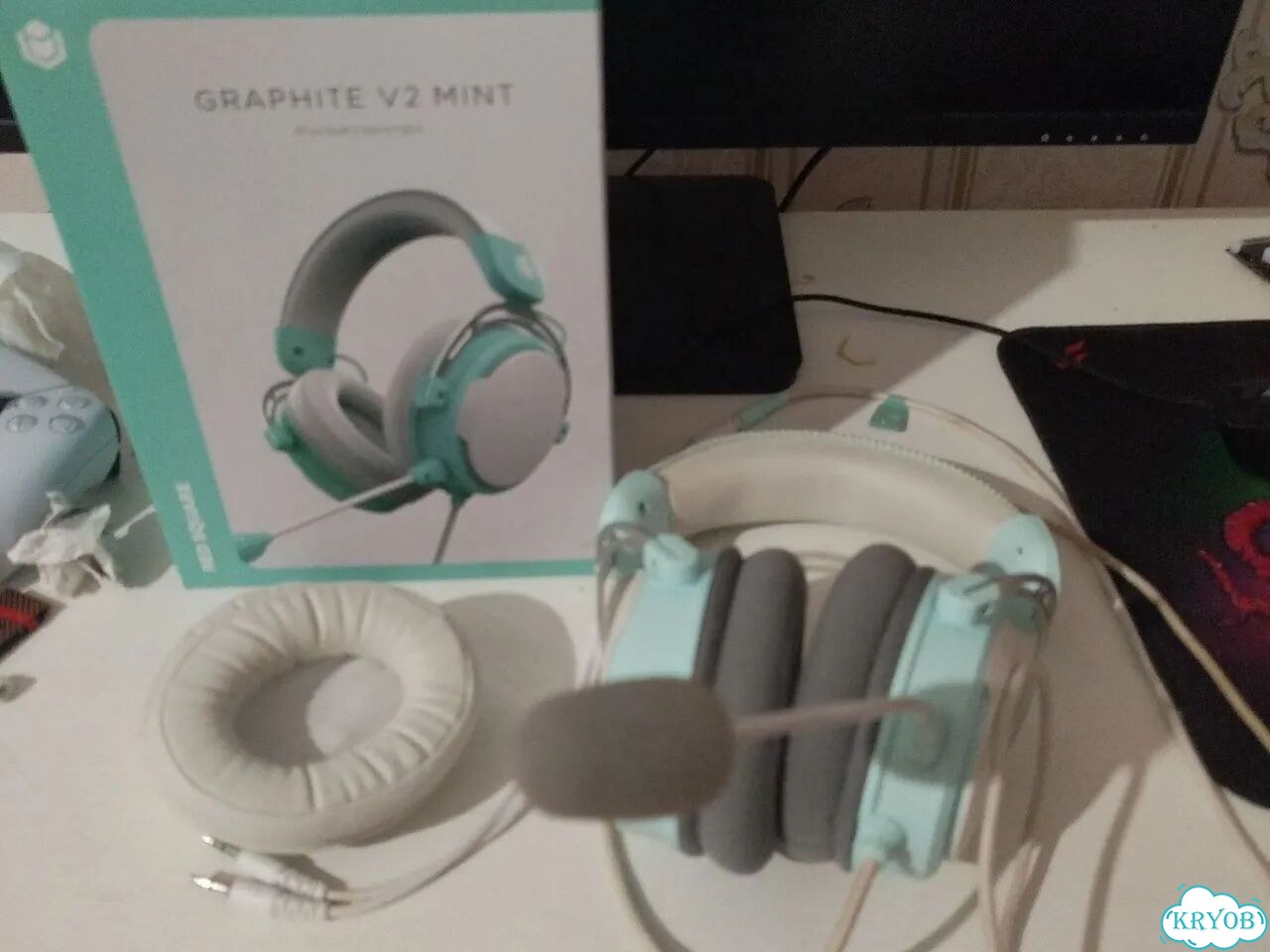 Игровые наушники graphite v2 mint фото 3