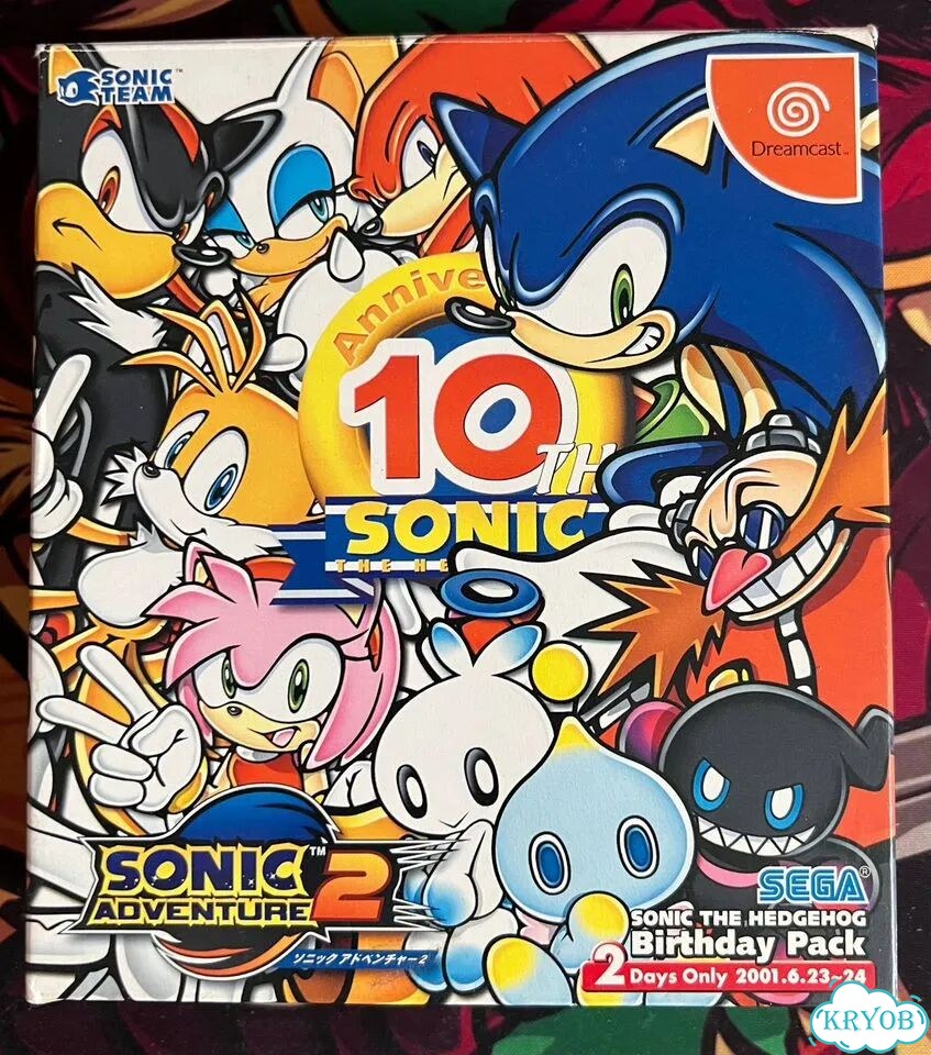 Sonic Adventure 2 10th Dreamcast ntsc-J фото 1