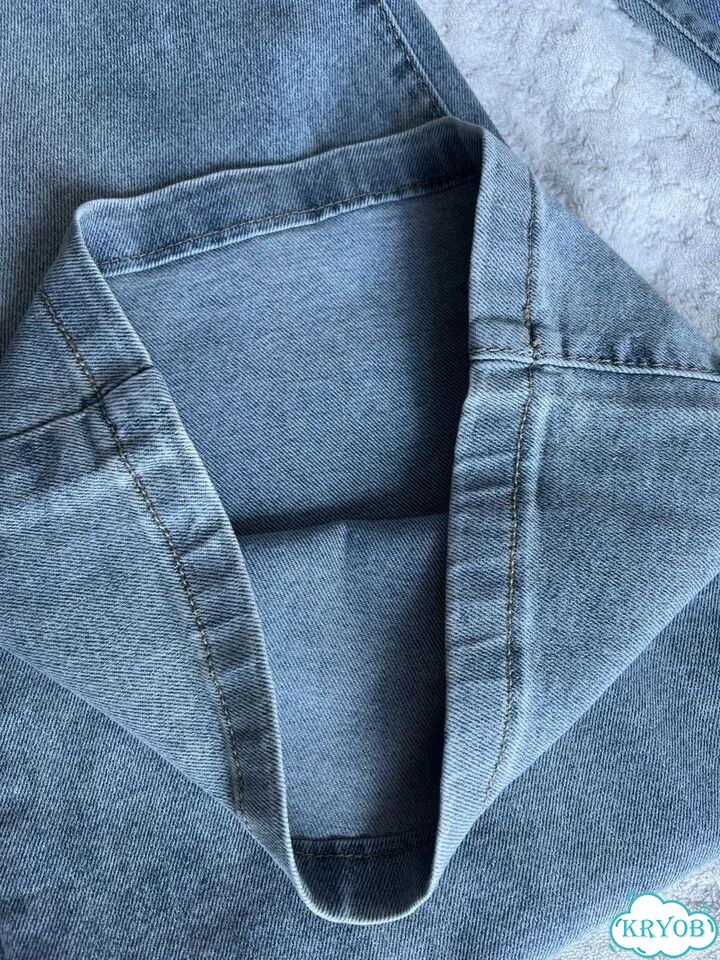 Джинсы широкие светлые Zara type фото 8