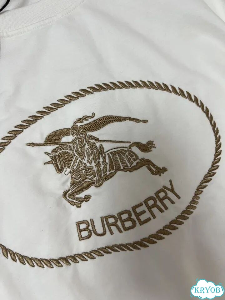 Свитшот burberry белый с вышивкой фото 6