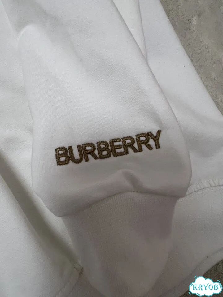 Свитшот burberry белый с вышивкой фото 7